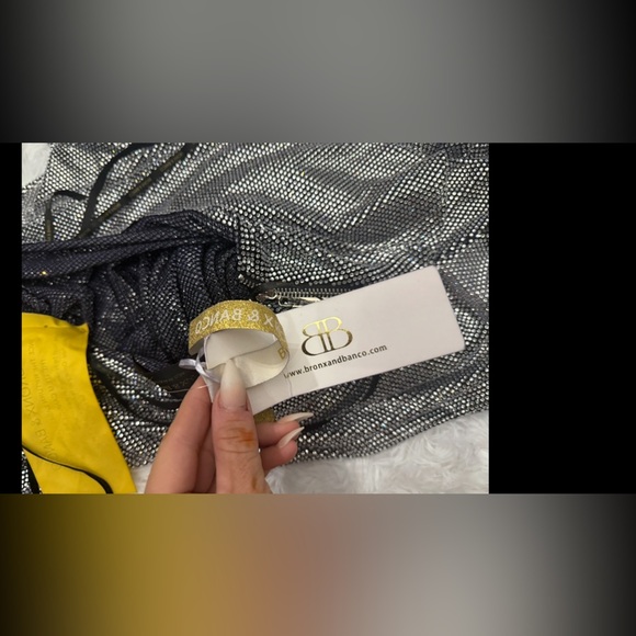 Bronx and Banco Amalia Rhinestone Noir Gown-XS.NWT - Picture 7 of 8